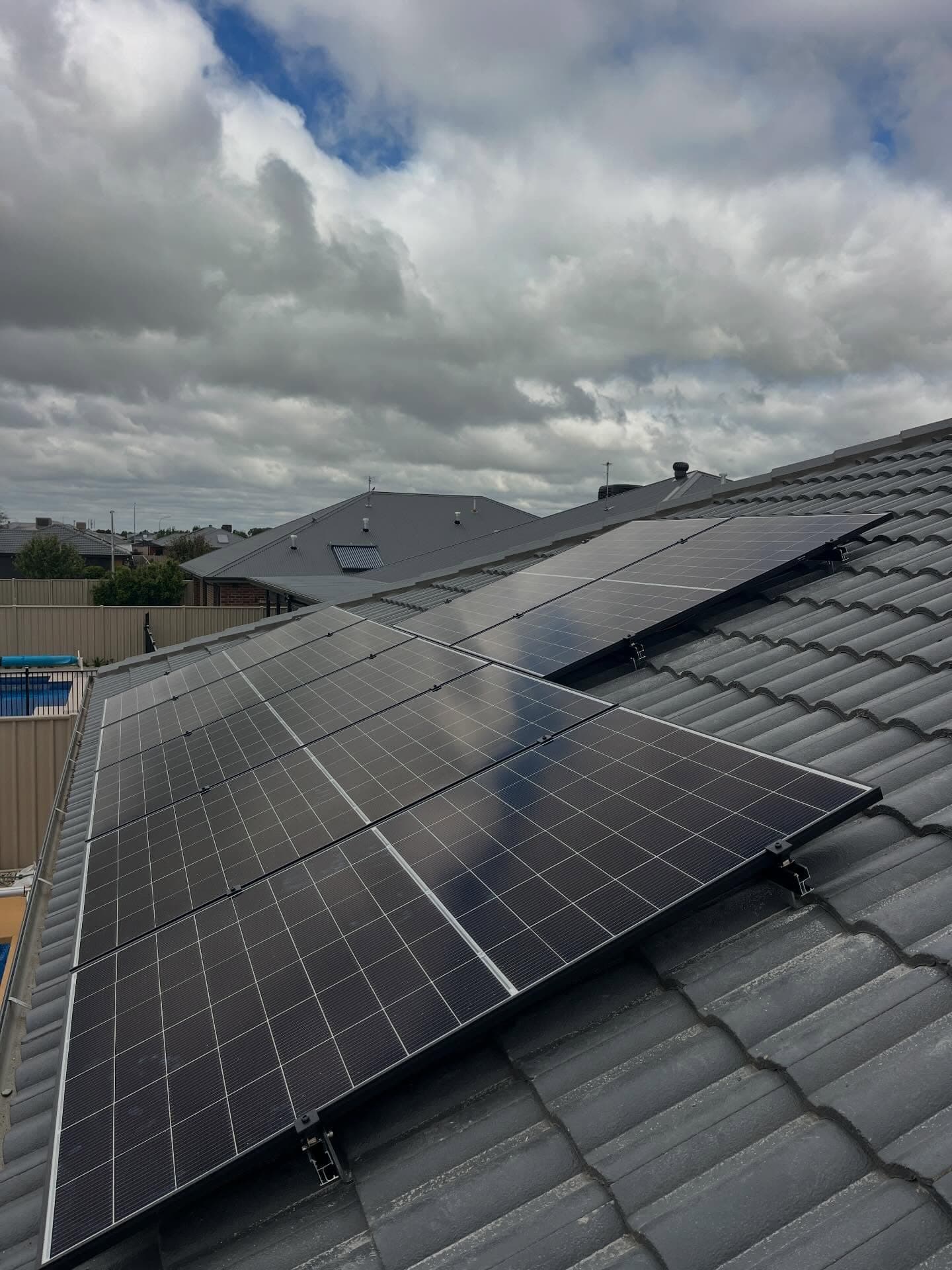 Residential solar panel installation in Echuca by Hughes Electrical
